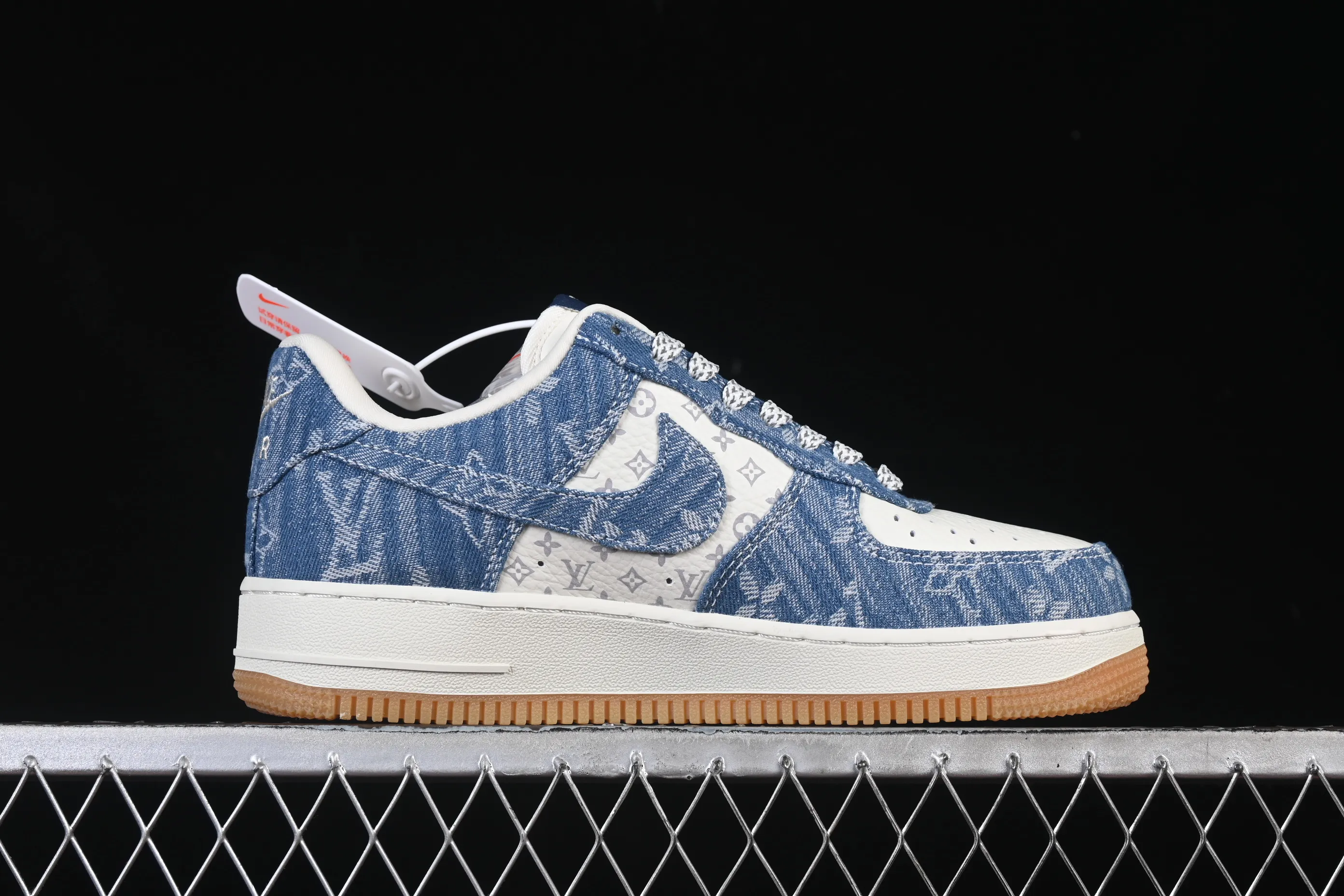 All categories Nk Air Force 1 Air Force series Nk Air Force 1 Low Air Force low-top Nike Air Force 1'07 Low LV joint white denim blue Air Force 1 low-top casual sneakers YF9511-815